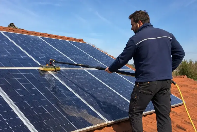 Nettoyage et entretien de panneaux solaires à Crespian
